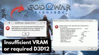 How to Fix God of War Ragnarok Insufficient VRAM & DirectX 12 Error