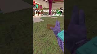 pov that one kid in monke blocks: #roblox #bloxburg #dahood #gaming #mm2 #gorillatag