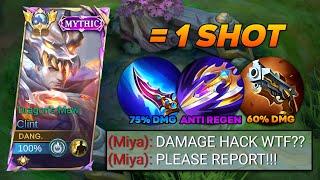 CLINT NEW BEST 1 HIT BUILD IS HERE!! ( 100% BROKENNN!! ) - Mobile Legends Bang Bang