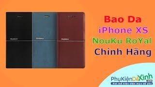 Bao Da iPhone XS NouKu RoYal Cao Cấp Chính Hãng