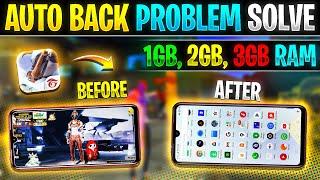 How to solve auto back problem in free fire | Free fire low end device auto close problem solve