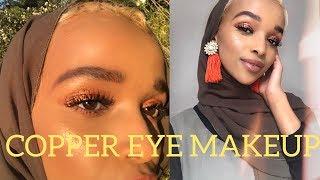 COPPER EYE MAKE UP LOOK | VLOGTOBER