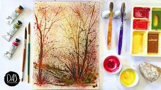 Paint THE ULTIMATE WATERCOLOR fall trees - PLUS quality time in my garden with dogs, sheep and hens!