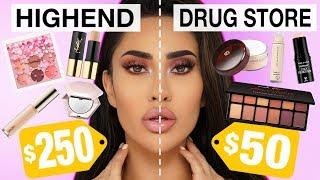 DRUG STORE vs HIGHEND MAKEUP TUTORIAL | BrittanyBearMakeup