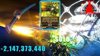 Zaw's Paired With Condition Overload Can Do INSANE Damage SOLO!!! - Warframe