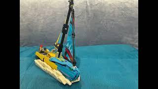 Lego stop motion | Turn on a sailing boat