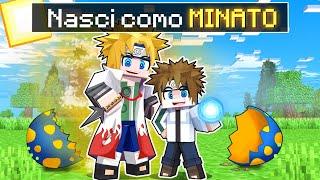 NASCI como um BEBÊ MINATO NAMIKAZE no Minecraft