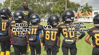 KBG Kolts 6u vs. Coral Springs Chargers 6u | Thrilling Youth Football Game