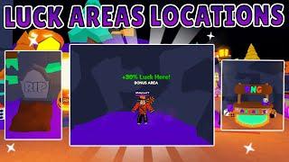  ALL LUCK AREAS  LOCATIONS IN  HALLOWEEN  RNG EVENT! IN REBIRTH CHAMPIONS X! (ROBLOX)