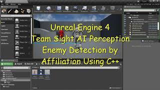 UE4 - Team Sight AI Perception Enemy Detection Affiliation C++