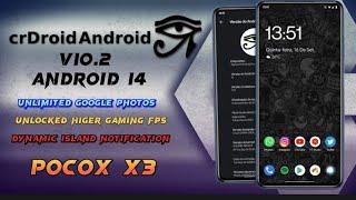 CrDroid v10.2 Official for Poco X3 Android 14 Update: 2024-02-05