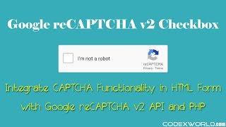 Integrate new Google reCAPTCHA Checkbox with PHP