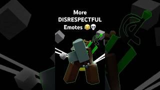 More DISRESPECTFUL Emotes  in The Strongest Battlegrounds ROBLOX #shorts