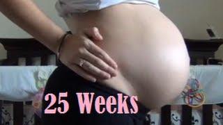 25 Weeks Pregnant + Belly Shot