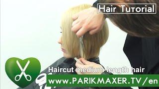 Haircut medium length hair. parikmaxer tv USA