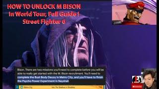 How To Unlock M Bison Street Fighter 6 World Tour ! Full Guide !