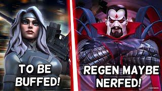 Silver Sable To Get Rework | Mr Sinister Regen To Be Altered? | Marvel Contest of Champions