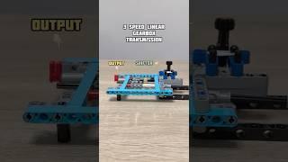 Very Smooth 3 Speed Linear Gearbox Transmission #lego #legotechnic #legotechnicmoc #gearbox