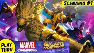 GALAXY'S MOST WANTED Campaign #1 Rocket & Groot vs Drang | MARVEL CHAMPIONS