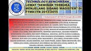 Technology Benchmark Lewat Seminar Terbuka Menjelang Sidang Magister di FTMD-ITB_ATS_Duddy Arisandi