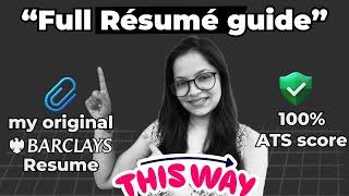 How to Transform RESUME from other domain to DATA ANALYST | Resume Attached