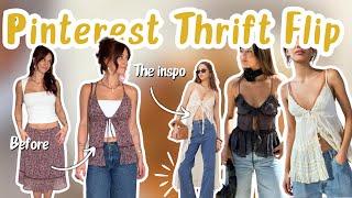 SEWING My Pinterest Inspo (From Thrifted Clothes)