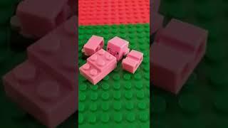 armando un personaje LEGO Minecraft cerdo