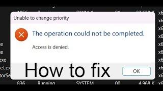 How To Set Your Games To High Priority (How TO Fix access is denied)