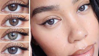 Shades For Dark Eyes! Comfortable Contacts Under $20 | ColorCL Haul