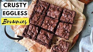 Youtube's BEST Eggless Chocolate Brownie Recipe with cocoa powder