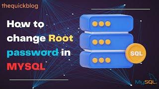 How to reset MySQL password || Current password  is not required.