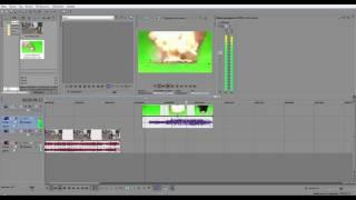 Sony Vegas Pro. Работа с футажами на зелёном фоне.