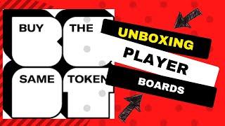 Unboxing Player Boards from Buy The Same Token