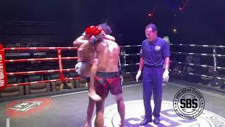 Maxim Sinbi Muay Thai (red) defeats Petchwayu Sid Kru Jaroon  by KO in round 2