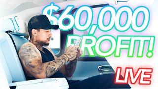 Making $60,000 LIVE day trading!! #lamboraul