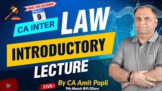 LIVE at 11:30AM! CA Inter LAW 2025 New Batch by CA Amit Popli | Jan 26 Attempt & Beyond! @AldineHO