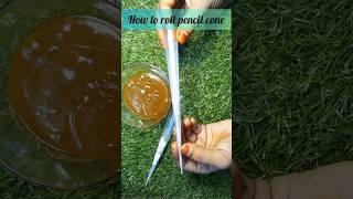 How to roll pencil cone #pencilcone #cone#mehndicone#mehndi #henna #shorts #youtubeshorts #trending