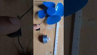 how to run a fan with motor and gear • Dc Motor #tech #dcmotor #youtubeshorts #trending