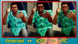 Grand Theft Auto Vice City The Definitive Edition Graphics Comparison || pc vs ios vs android