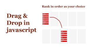 Drag and drop all function in javascript