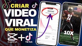 COMO CRIAR Vídeo Viral QUALIFICADO do zero para MONETIZAR NO TIKTOK e ganhar em DÓLAR