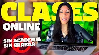 Cómo dar Clases Online en Directo