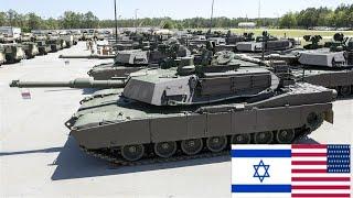 US tests hundreds of armored tanks, before being sent for Israel battle