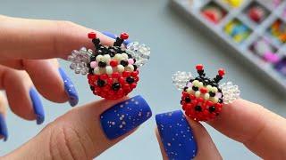 DIY. Beaded Mini Amigurumi Ladybug 