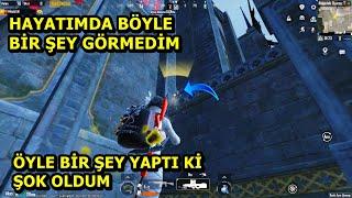 HAYATIMDA BÖYLE BİR ŞEY GÖRMEDİM ! ÖYLE BİR ŞEY YAPTI Kİ ŞOK OLDUM  SOLO SQUAD PUBG MOBİLE