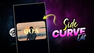 Black SIDE CURVE Trending Reels Tutorial In Capcut