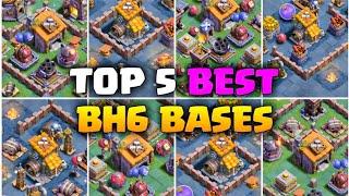 Top 5 New Builder Hall 6 Base Links 2023 | best bh6 top5 bases