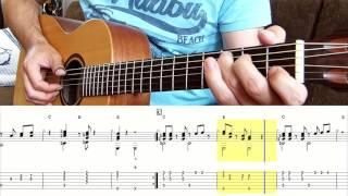 SUPER MARIO BROS. (Main Theme) GROUND BACKGROUND MUSIC for Fingerstyle Guitar + Tabs (Lesson)