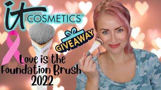 NEW IT Cosmetics LOVE IS THE FOUNDATION BRUSH 2022 Review + Demo | Steff's Beauty Stash