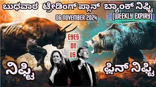 #ಬುಧವಾರ #ಬ್ಯಾಂಕ್ ನಿಫ್ಟಿ(#expiry)||#ನಿಫ್ಟಿ||06/11/2024| #ಫ಼ಿನ್ ನಿಫ್ಟಿ#kannadalli